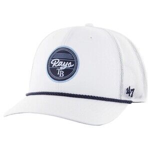 '47 Brand MLB Tampa Bay Rays Fairway Trucker Hat Cap Adjustable White Rope NWT